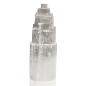 natural selenite tower lamp 25 cm