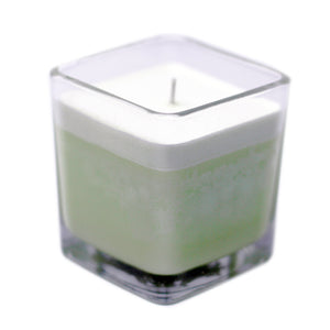 white label soy wax jar candle bamboo