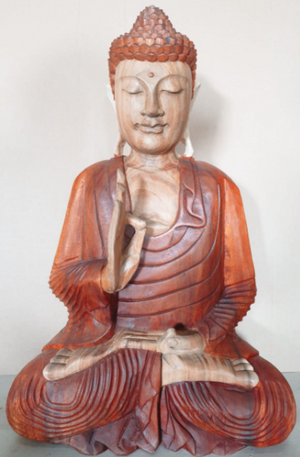 hand carved buddha statue 60cm teaching transmission