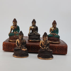 mini meditating sitting buddha