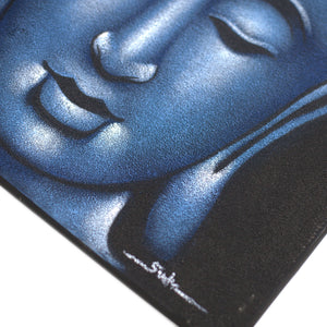 buddha-painting-blue-sand-finish