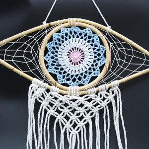 protection-dream-catcher-med-macrame-evil-eye-blue/white/pink