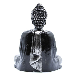 black grey buddha medium
