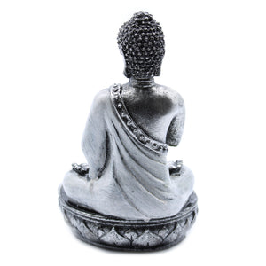 buddha candle holder white medium
