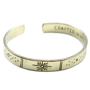 inspiration bracelet brass snrise galaxy stars earth