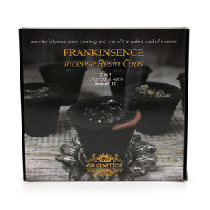 box of 12 resin cups frankincense