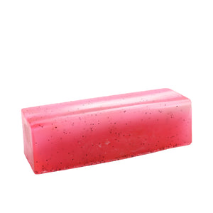 raspberry blackpepper soap loaf