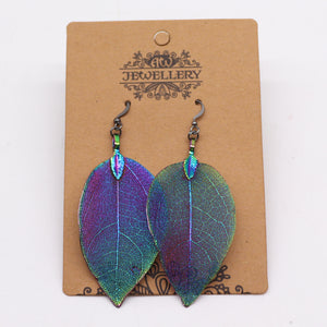 earrings bravery leaf multicoloured