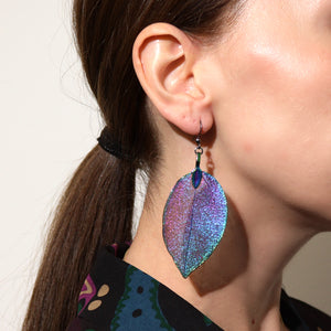 earrings bravery leaf multicoloured