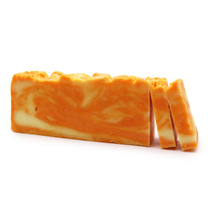 orange olive oil soap loaf