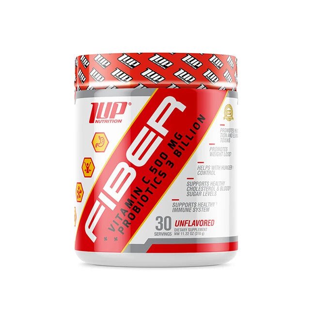 1Up Nutrition Fiber + Vitamin C + Probiotics, Unflavoured - 318 grams