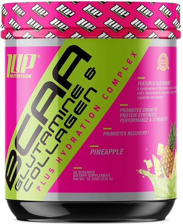 1Up Nutrition Her BCAA's, Glutamine & Collagen Plus Hydration Complex, Pineapple - 375 grams