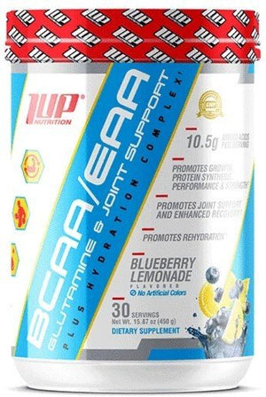 1Up Nutrition His BCAA/EAA Glutamine & Joint Support Plus Hydration Complex, Blueberry Lemonade - 450 grams - 1Up Nutrition