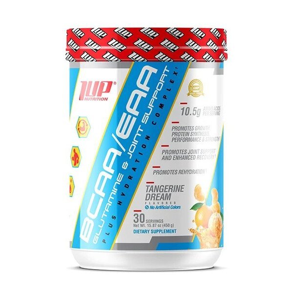 1Up Nutrition His BCAA/EAA Glutamine & Joint Support Plus Hydration Complex, Tangerine Dream - 450 grams