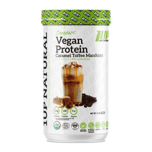 1Up Nutrition Organic Vegan Protein, Caramel Toffee Macchiato - 900 grams - 1Up Nutrition