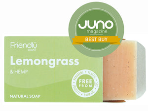 Friendly Soap Lemongrass & Hemp Natural Soap 95g