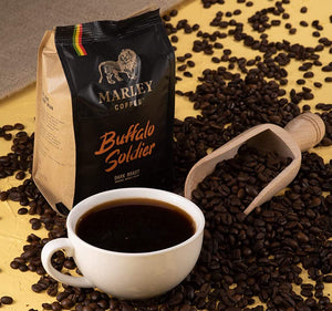 Marley Coffee  Buffalo Soldier Dark Roast Organic Ground Coffee 227g