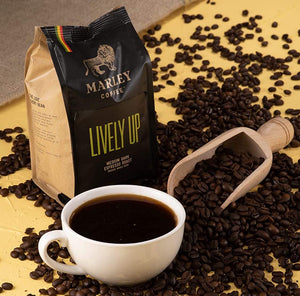 Marley Coffee  Lively Up Medium Dark Espresso Roast Organic Ground Coffee 227g