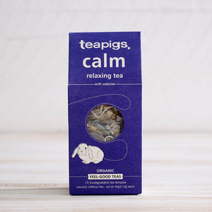 Teapigs Calm Relaxing Tea with Valerian Organic 15 Tea Temples