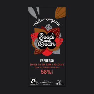 Seed & Bean Espresso Dark Chocolate (58% Cocoa) 75g