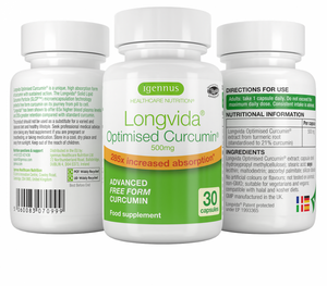 longvida optimised curcumin 500mg 30s