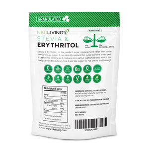stevia erythritol 1 1 granulated 750g