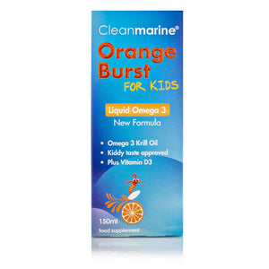 Cleanmarine Orange Burst for Kids Liquid Omega 3 150ml