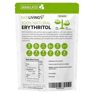 erythritol natural sugar alternative granulated 1000g