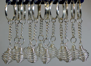 spiral cage key rings pack of 12