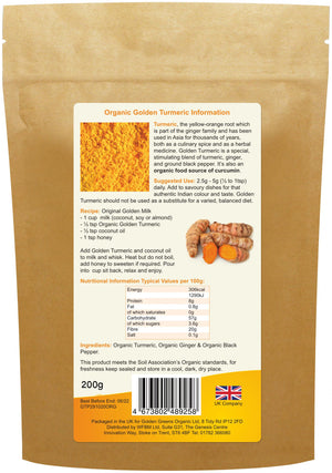 organic golden turmeric 200g