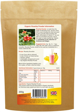 organic rosehip powder 200g