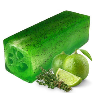 loofah soap loaf lime thyme toughy