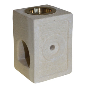 stone oil burner square moorish