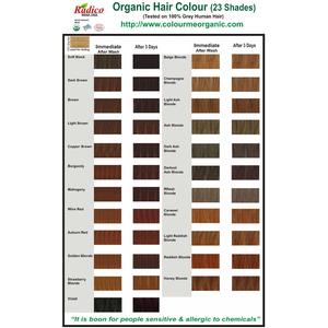 organic hair colour copper brown 100g