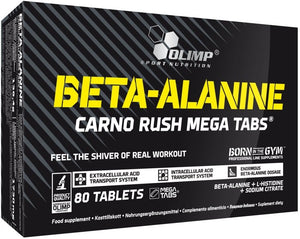 beta alanine carno rush mega tabs 80 tablets ean 5901330076091