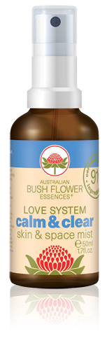 Australian Bush Flower Essences Calm & Clear Skin & Space Mist Mini 15ml