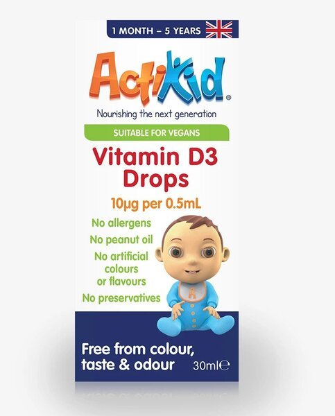 ActiKid Vitamin D3 Drops, 10mcg - 5.3 ml.