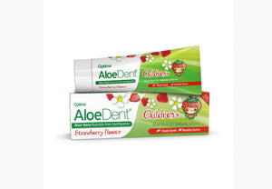 aloe vera fluoride free toothpaste childrens strawberry flavour 50ml