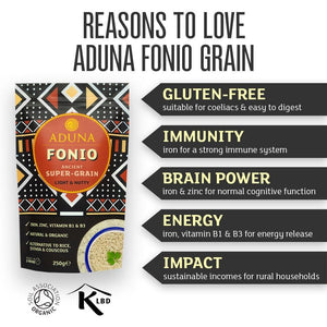 Aduna Fonio Organic Super - Grain 250g - Aduna