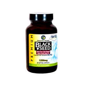 premium black seed oil softgels 1250mg 60s