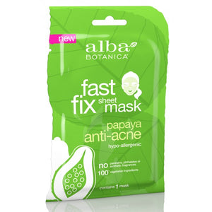 Alba Botanica Fast Fix Sheet Mask Papaya Anti-Acne Single