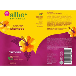 Alba Botanica Colorific Shampoo Plumeria 355ml