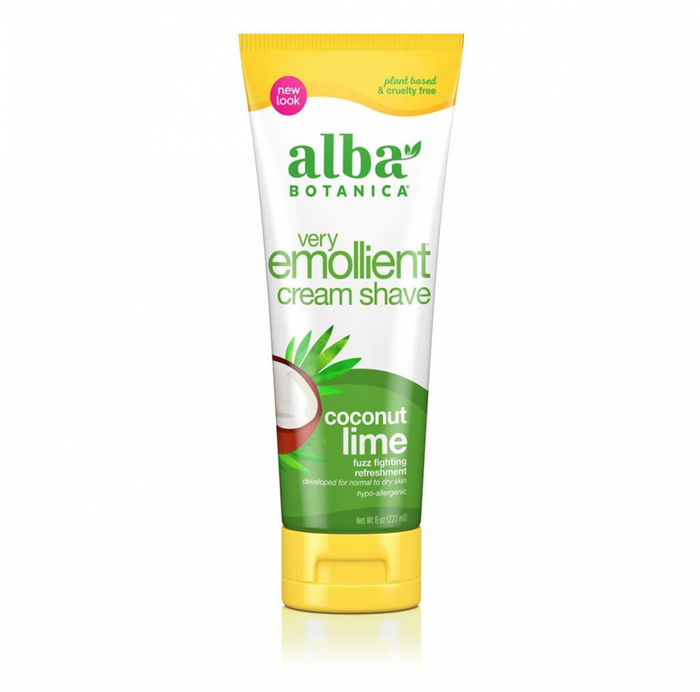 Alba Botanica Very Emollient Cream Shave Coconut Lime 227ml