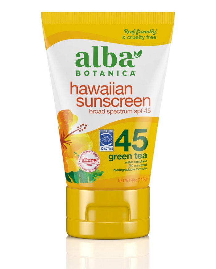 Alba Botanica Hawaiian Sunscreen SPF45 Green Tea 118ml