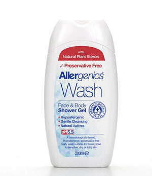 Allergenics Wash Face & Body Shower Gel 200ml - Allergenics