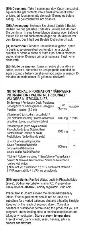 liposomal vitamin c 1000mg 30 sachets