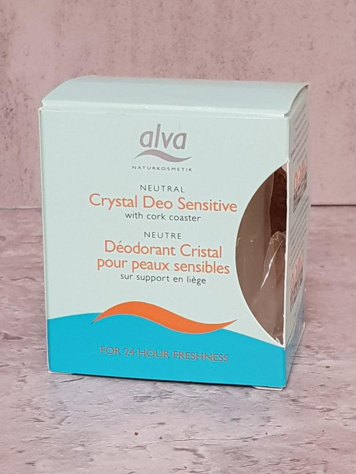 Alva Crystal Deo Sensitive + Cork Coaster 100g