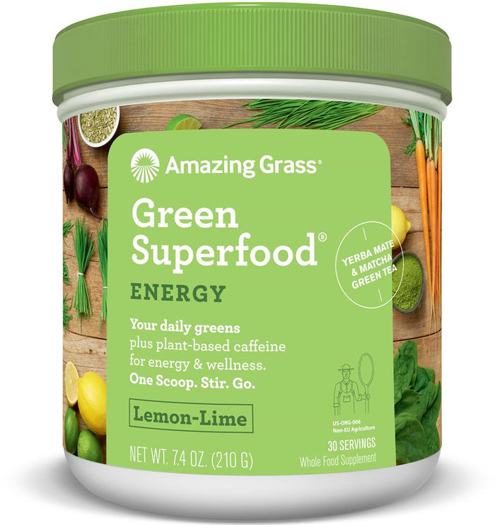 Amazing Grass Green SuperFood Energy Lemon and Lime (30 Servings) 210g