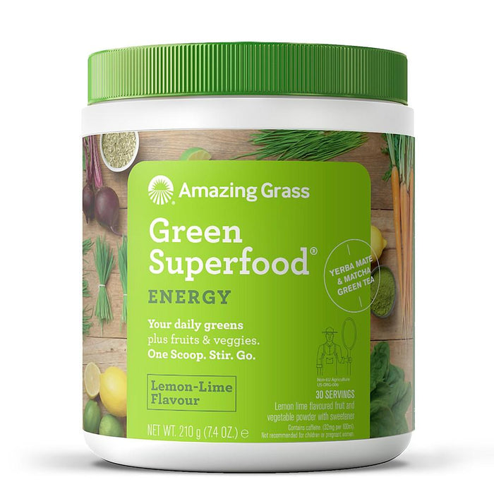 Amazing Grass Green SuperFood Energy Lemon-Lime (30 Servings) 210g