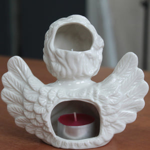 Angel Praying Oil Burner - White - obmysticmagical